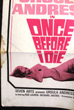 Once Before I Die (Ursula Andress) 41"x27" Original Movie US Poster 60s