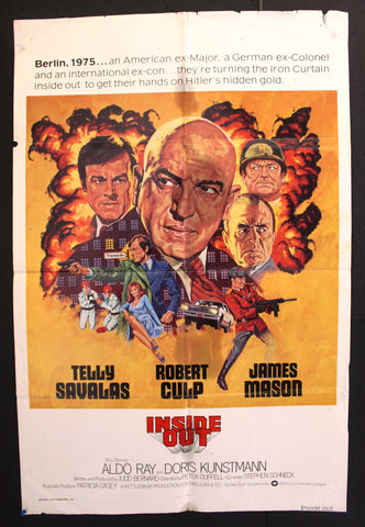 Inside Out (Telly Savalas) 41"x27" Original Movie US Poster 70s
