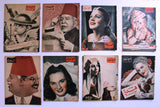 lot of 75x Itnein Aldunia مجلة الإثنين والدنيا Arabic Egyptian Magazine 1940s