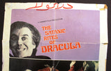 The Satanic Rites of Dracula (Christopher Lee) 41x27" US 1st Movie Poster 70s