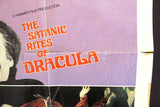 The Satanic Rites of Dracula (Christopher Lee) 41x27" US 1st Movie Poster 70s