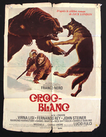 Croc-Blanc (Claudine Beccarie) 43"x30" French Movie Original Poster 70s