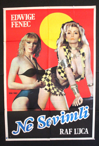 Ne Sevimli {Edwige Fenech} Adult Turkish Original Movie Poster 70s