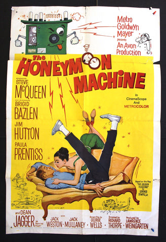 HONEYMOON MACHINE (Steve McQueen) 41"x27" Original Movie US Poster 60s