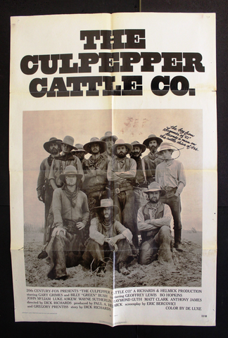 The Culpepper Cattle Co.. (Gary Grimes) 41"x27" Original Movie US Poster 70s