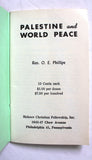 Palestine and World Peace, Rev. O. E. Phillips, Hebrew Christian Fellowship, Inc Book 1940s