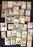 (Lot of 282) Mixed Magazine Arabic Ads Egyptian/Lebanese Advertising 30s-70s