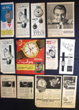 Collection of 189 x Watches Arabic Magazine Original Ads Advertising 50s+
