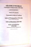 Aramco World Index Magazine Petroleum Oil Magazine 1983