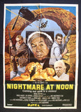 NIGHTMARE AT NOON (George Kennedy) Original Lebanese Movie Poster 80s