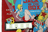 Jack in the Box Pinball Genuine Gottlieb Backglass 1973