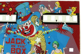 Jack in the Box Pinball Genuine Gottlieb Backglass 1973