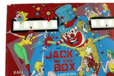 Jack in the Box Pinball Genuine Gottlieb Backglass 1973