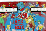 Jack in the Box Pinball Genuine Gottlieb Backglass 1973