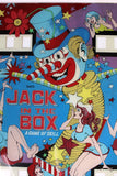 Jack in the Box Pinball Genuine Gottlieb Backglass 1973