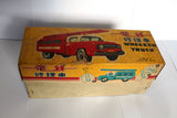 OLD Wrecker Fire Tin Toy Truck Friction Drive /Box Rare MF 781