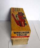 OLD Wrecker Fire Tin Toy Truck Friction Drive /Box Rare MF 781