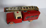 OLD Wrecker Fire Tin Toy Truck Friction Drive /Box Rare MF 781