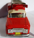 OLD Wrecker Fire Tin Toy Truck Friction Drive /Box Rare MF 781