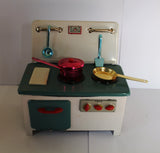 Vintage Kitchen Range MM 702. Vintage Tin Plate Toy, China.