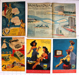 (Lot of 160) Mixed Magazine Arabic Ads Egyptian/Lebanese Advertising 50s-70s