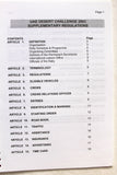 كتاب القواعد التكميلية, الإمارات الصحراوي, سيارات Auto Rally Regulations Dubai, UAE Marlboro Challenge 2003