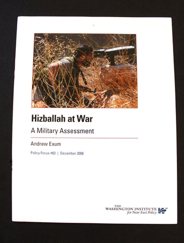 Hizballah at War: A Military Assessment US Book 2006
