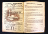 Syrie Liban Asie Mineure Maritime Cruise French Book + Menu 1938