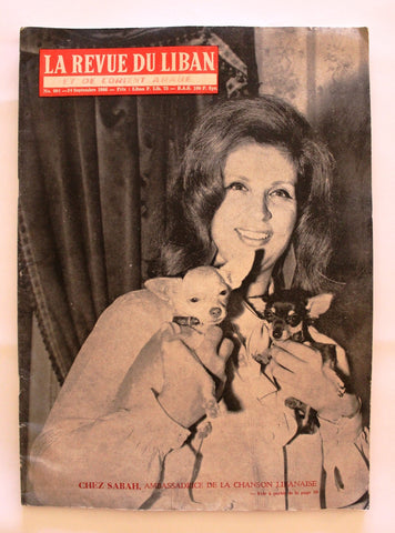 La Revue Du Liban Sabah صباح Lebanese French VG Oversized #404 Magazine 1966
