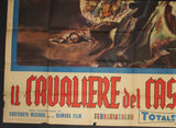 il Cavaliere del Castello Maledett {Massimo Serato} Italian (8F) Movie Poster 50s