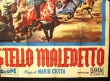 il Cavaliere del Castello Maledett {Massimo Serato} Italian (8F) Movie Poster 50s