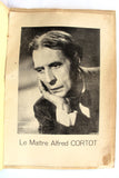 بروجرام Alfred Cortot French Lebanese Theatrical and Musical concert "Le Capitole" program 1951
