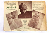 منشورة لبناني Portraits Dansés Juana (Au Capitole) Live Dance Performance Promotional Lebanese Flyer 1951