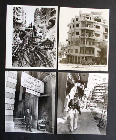 (Set of 28) مجموعة صور طرابلس، حركة التوحيد Original War Tripoli Photos 1983