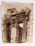 Félix Bonfils: Balbek. Porte du temple de Jupiter Original albumen silver Photo 1870s