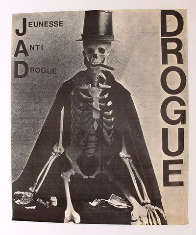 Jeunesse Anti Drogue Lebanese Youth Anti Drugs Original French Poster 1980s