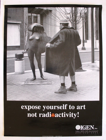 Expose Yourself To Art by Mike Ryerson Original Commercial Unfolded Poster 70s