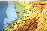 Vintage School Wall Map of Lebanon Lebanese Republic خريطة الجمهورية اللبنانية