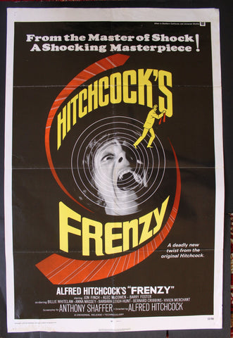 Frenzy (Jon Finch) 41"x27" Original Movie US Poster 70s