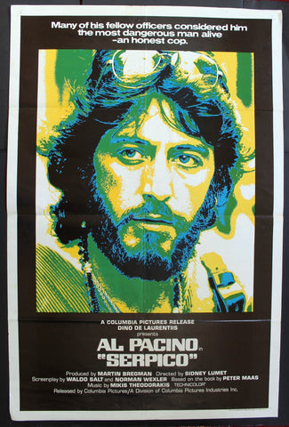 Serpico 41"x27" Original Movie US Poster 70s