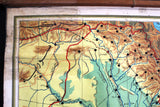 Vintage Pull-down School Wall Map of Iraq (Pipe Lines) خريطة العراق