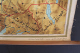 Vintage School Wall Map of Democratic Republic of the Sudan خريطة جمهورية السودان الديمقراطية