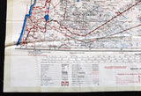 Cold War-era British GSGS Silk Escape Map (Beyrouth – Damas - Al Jauf - Saudi Arabia) Map 1951