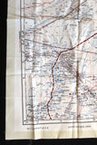 Cold War-era British GSGS Silk Escape Map (Beyrouth – Damas - Al Jauf - Saudi Arabia) Map 1951