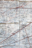 Cold War-era British GSGS Silk Escape Map (Beyrouth – Damas - Al Jauf - Saudi Arabia) Map 1951
