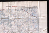 Cold War-era British GSGS Silk Escape Map (Beyrouth – Damas - Al Jauf - Saudi Arabia) Map 1951