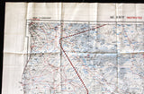 Cold War-era British GSGS Silk Escape Map (Beyrouth – Damas - Al Jauf - Saudi Arabia) Map 1951