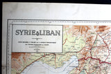 Syrie & Liban, Syria Lebanon Lebanese French Map 1936