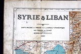 Syrie & Liban, Syria Lebanon Lebanese French Map 1939