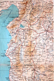 Syrie & Liban, Syria Lebanon Lebanese French Map 1939